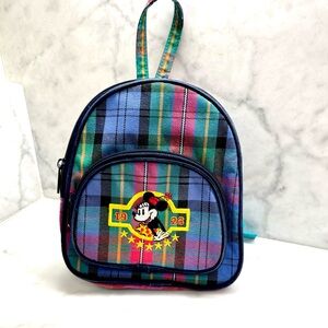 Disney Plaid Small Minnie 1928 Backpack
